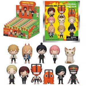 1 Chainsaw Man 3D Foam Bag Clip Monogram Blind Bag New/Authentic Series 1